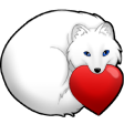 Rosie Fox Heart Emote