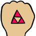 Red Triforce Badge Red Triforce Badge