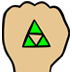 Green Triforce Badge