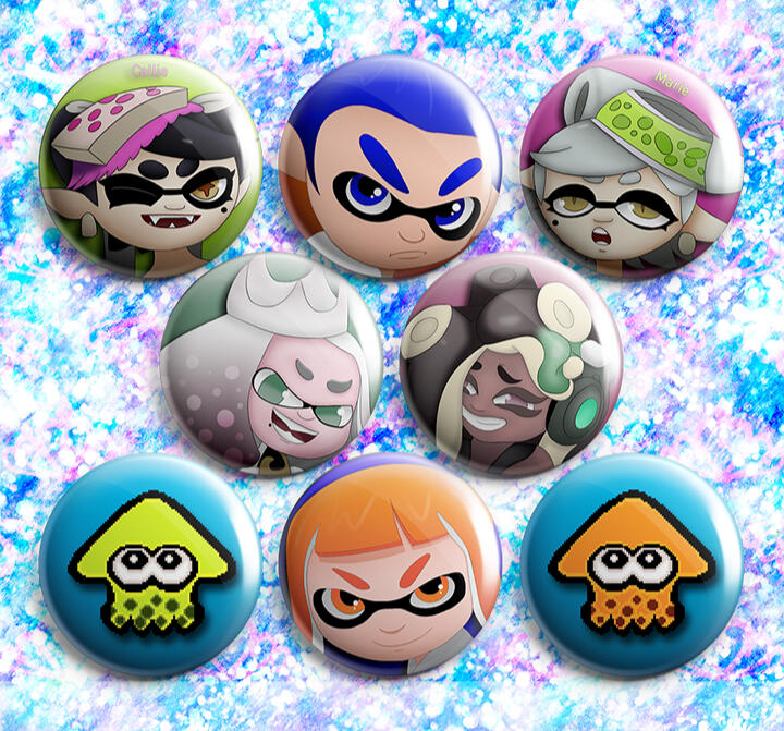 Splatoon Splatoon Buttons