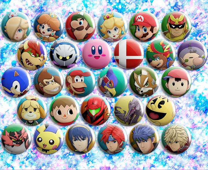 Super Smash Bros Buttons